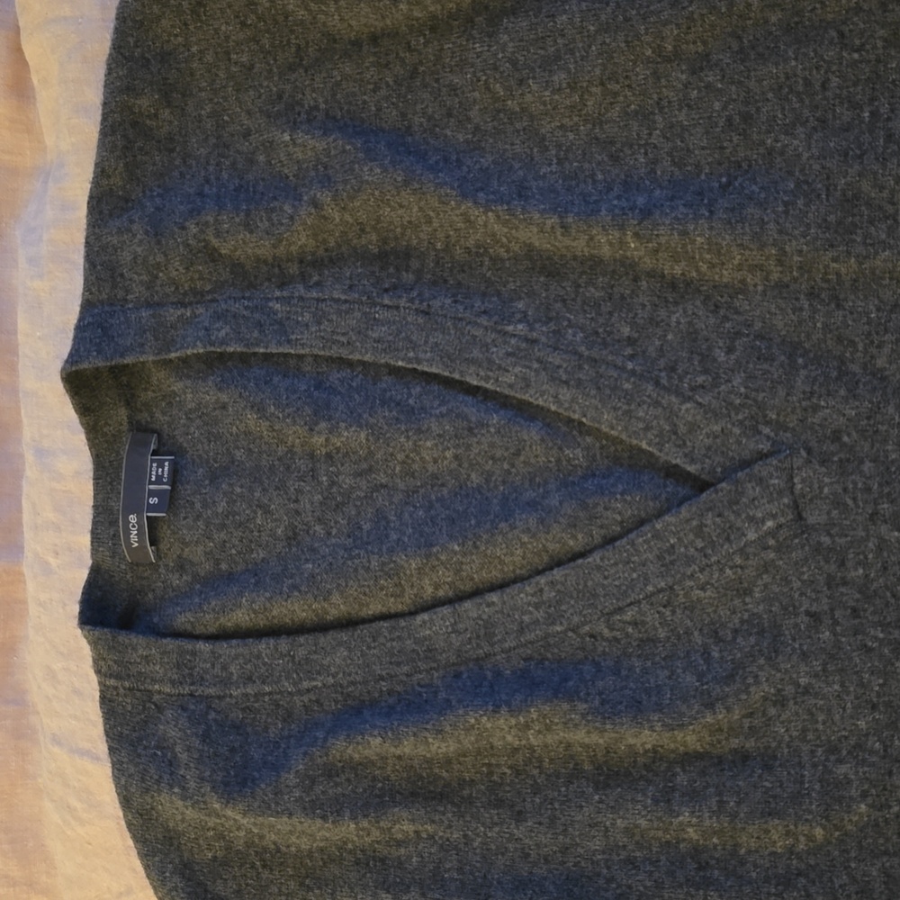 Vince Gray Cashmere and Wool Sweater Size Small